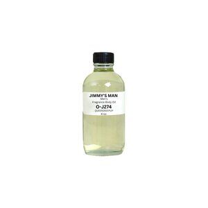 Jimmy's Man For Men Aroma Inspired Fragrance Body Oil 4 oz Glass Bottle